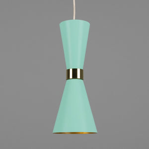 Cairo Mid-Century Coloured Pendant Light - View 6
