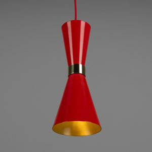 Cairo Mid-Century Coloured Pendant Light - View 38
