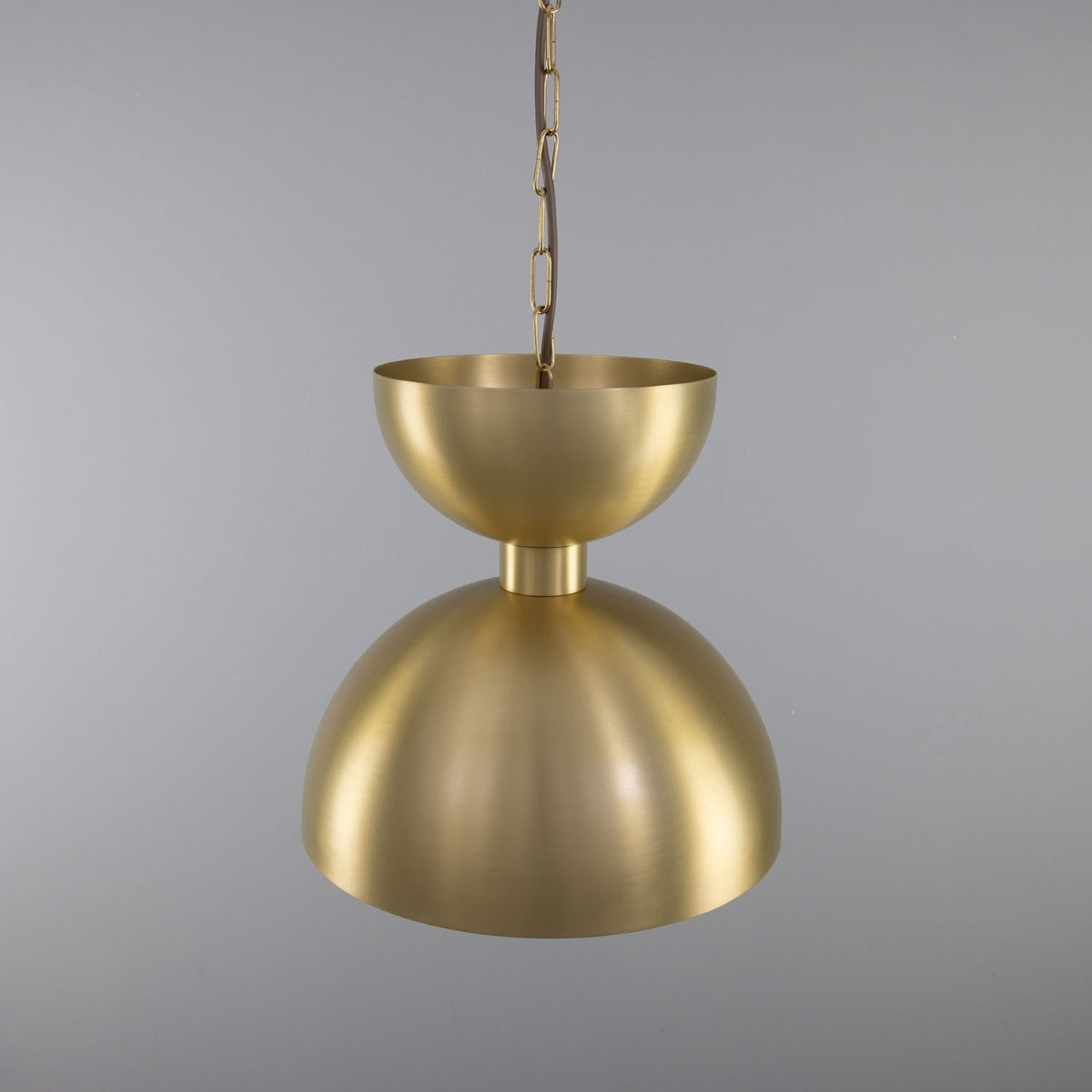 Dallas Modern Brass Dome Pendant Light 30cm - View 2