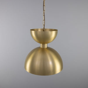 Dallas Modern Brass Dome Pendant Light 30cm - View 2