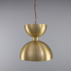 Dallas Modern Brass Dome Pendant Light 30cm - View 3
