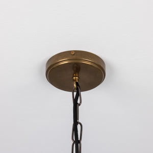 Bilbao Tapered Hanging Brass Pendant Lantern 43cm IP20 - View 10
