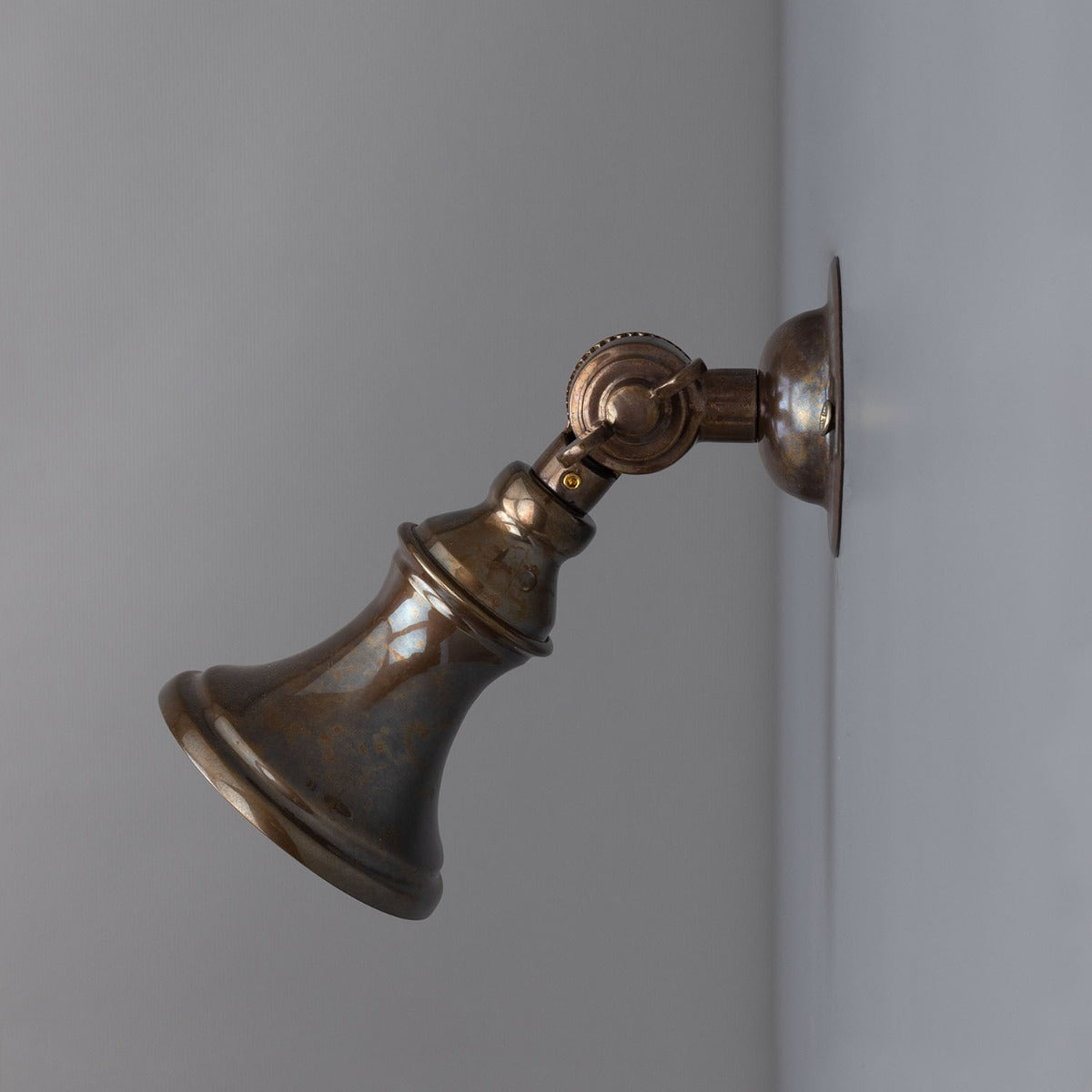 Accra Traditional Small Brass Spotlight 8cm IP20 - View 2