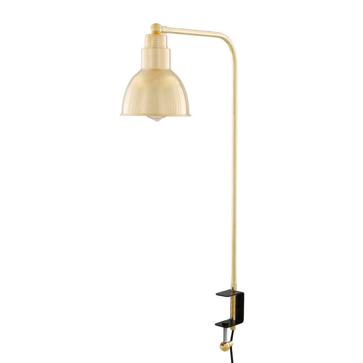 Baku Brass Table Lamp with Desk Clamp - Main View