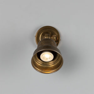 Sucre Adjustable Industrial Brass Spotlight 11.5cm IP20 - Main View