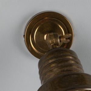 Sucre Adjustable Industrial Brass Spotlight 11.5cm IP20 - View 4