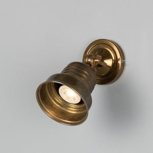 Sucre Adjustable Industrial Brass Spotlight 11.5cm IP20 - View 5