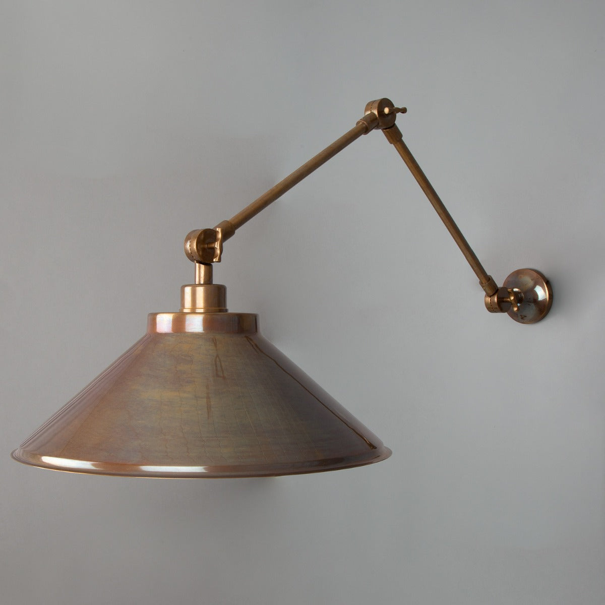 Rio Adjustable Wall Light | Antique Silver - View 1