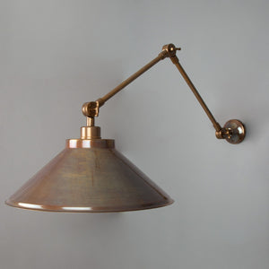 Rio Adjustable Wall Light | Antique Silver - View 1