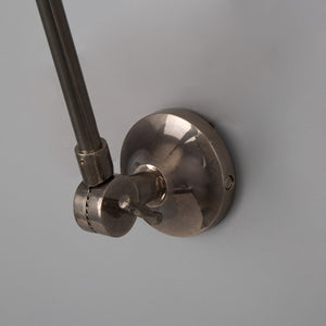 Rio Adjustable Wall Light | Antique Silver - View 8