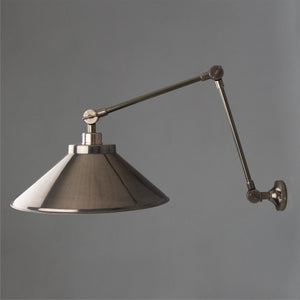 Rio Adjustable Wall Light | Antique Silver - View 4