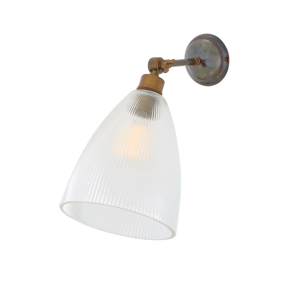 Hale Prismatic Railway Glass Wall Light - View 1