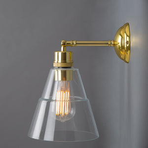 Straff Wall Light | Antique Brass - View 3