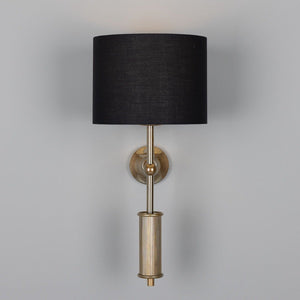 Gorey Modern Wall Light with Fabric Shade 47cm IP20 - View 2