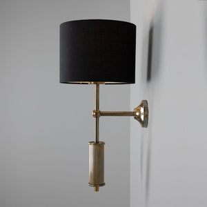Gorey Modern Wall Light with Fabric Shade 47cm IP20 - View 3
