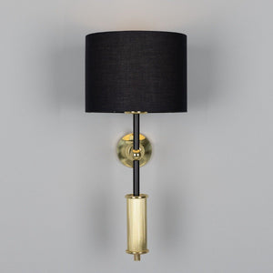 Gorey Modern Wall Light with Fabric Shade 47cm IP20 - View 7