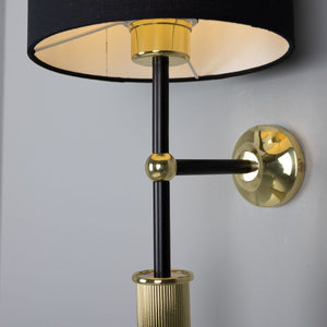 Gorey Modern Wall Light with Fabric Shade 47cm IP20 - View 10