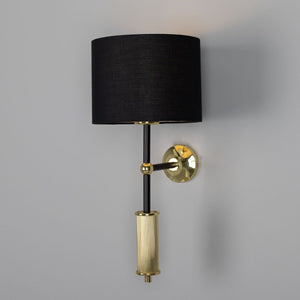 Gorey Modern Wall Light with Fabric Shade 47cm IP20 - View 6