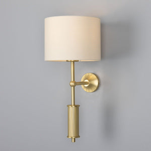 Gorey Modern Wall Light with Fabric Shade 47cm IP20 - View 16