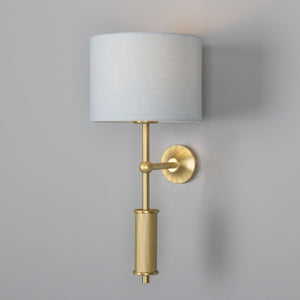 Gorey Modern Wall Light with Fabric Shade 47cm IP20 - View 17