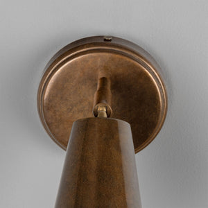 Cashel Adjustable Brass Cone Wall Light 12cm IP20 - View 4