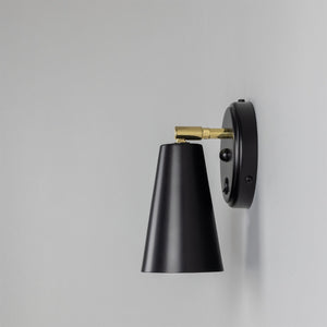 Cashel Adjustable Brass Cone Wall Light 12cm IP20 - View 15