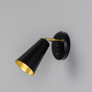 Cashel Adjustable Brass Cone Wall Light 12cm IP20 - View 12
