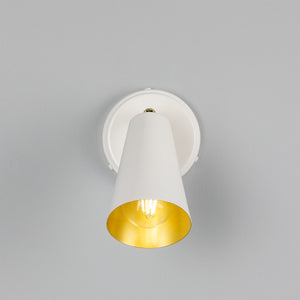 Cashel Adjustable Brass Cone Wall Light 12cm IP20 - View 17