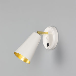 Cashel Adjustable Brass Cone Wall Light 12cm IP20 - View 16