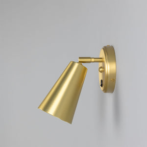 Cashel Adjustable Brass Cone Wall Light 12cm IP20 - View 11