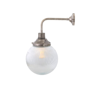 Stanley Prismatic Glass Globe Wall Light 20cm - View 3