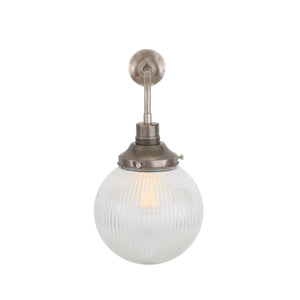 Stanley Prismatic Glass Globe Wall Light 20cm - View 5