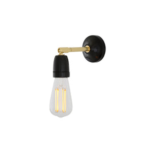 Cabra Wall Light | Black & Brass - View 4