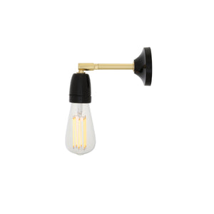 Cabra Wall Light | Black & Brass - View 5