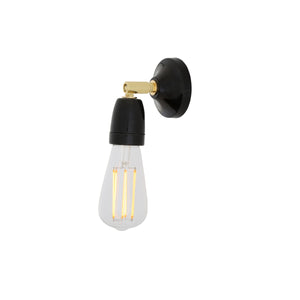 Caltra Wall Light | Black & Brass - View 4
