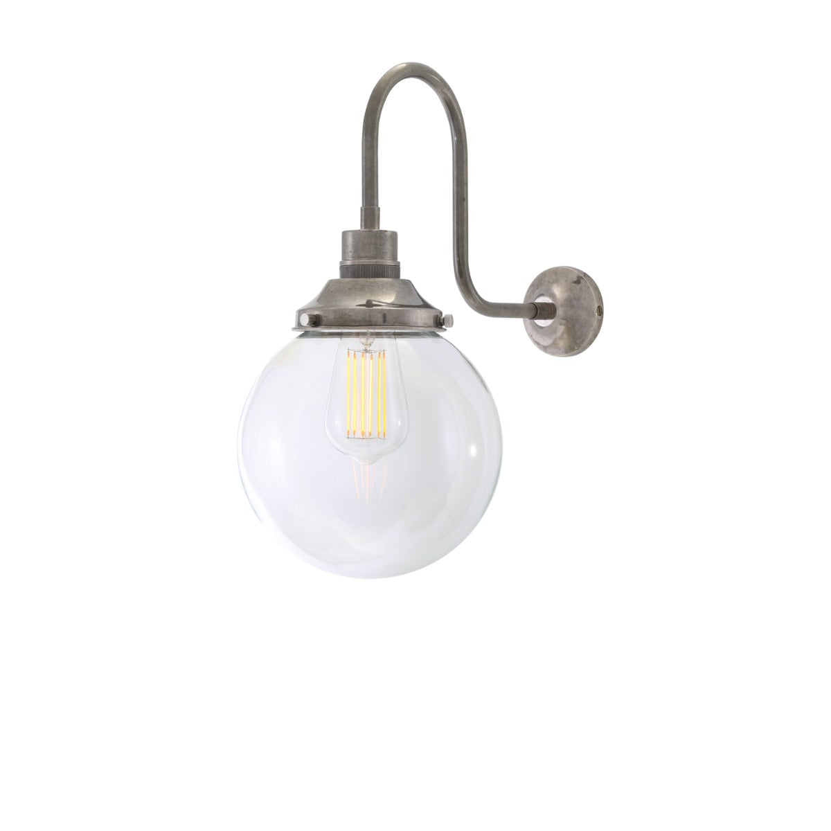 Riad Swan Neck Wall Light 20cm - Main View