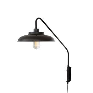 Denver Industrial Swing Arm Wall Light - View 2