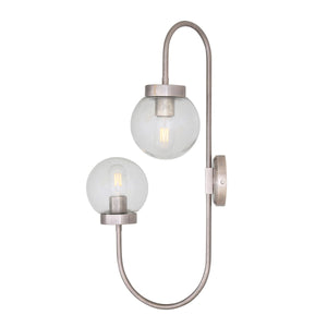 Winslow Wall Light | Satin Brass | Opal Glass - View 2