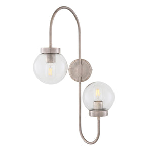 Winslow Wall Light | Satin Brass | Opal Glass - View 1