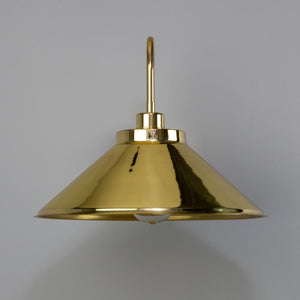 Rio Vintage Brass Swan Neck Wall Light 38cm - View 2