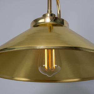 Rio Vintage Brass Swan Neck Wall Light 38cm - View 5
