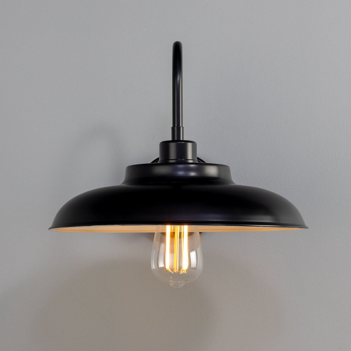 Telal Industrial Brass Factory Swan Neck Wall Light 32cm - View 2