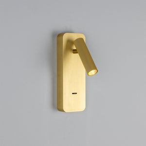 Burnaby LED Wall Adjustable Reading Light with USB-A Port 22.5cm IP20 - Main View