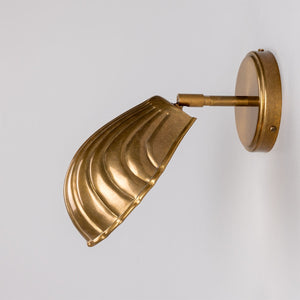 Shell Adjustable Brass Wall Light 26.5cm IP20 - View 3