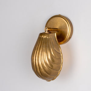 Shell Adjustable Brass Wall Light 26.5cm IP20 - View 4