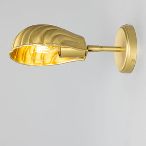 Shell Adjustable Brass Wall Light 26.5cm IP20 - View 17
