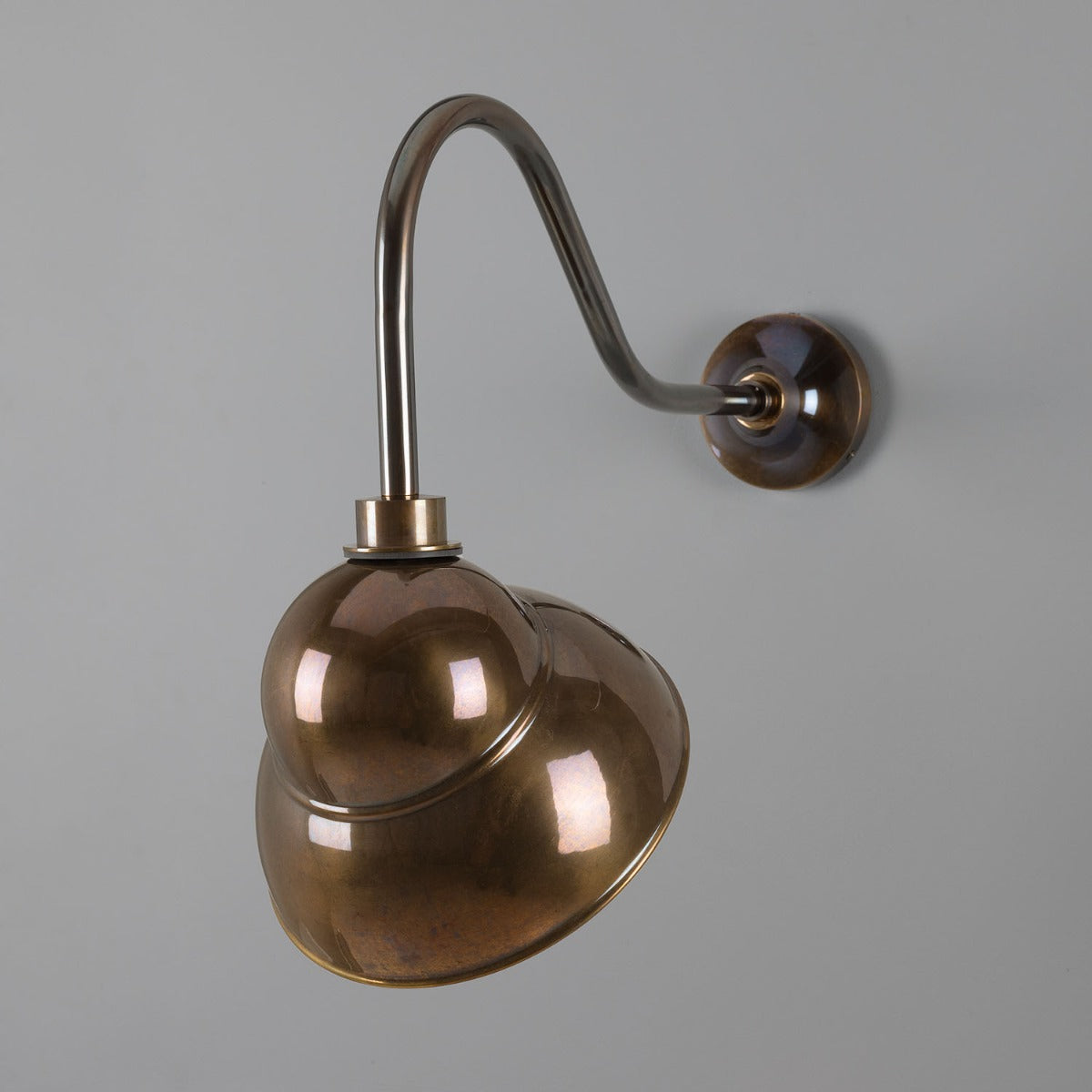 Sanford Vintage Brass Outdoor Sign Light 24cm IP65 - Main View