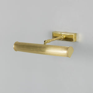 Cambridge Adjustable Reeded Brass Picture Light 35.5cm IP20 - View 9
