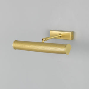 Cambridge Adjustable Reeded Brass Picture Light 35.5cm IP20 - View 13