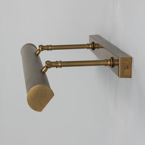 Cambridge Adjustable Reeded Brass Picture Light 60.5cm IP20 - View 4